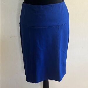 Ruby Ribbon Vibrant Blue Pencil Skirt